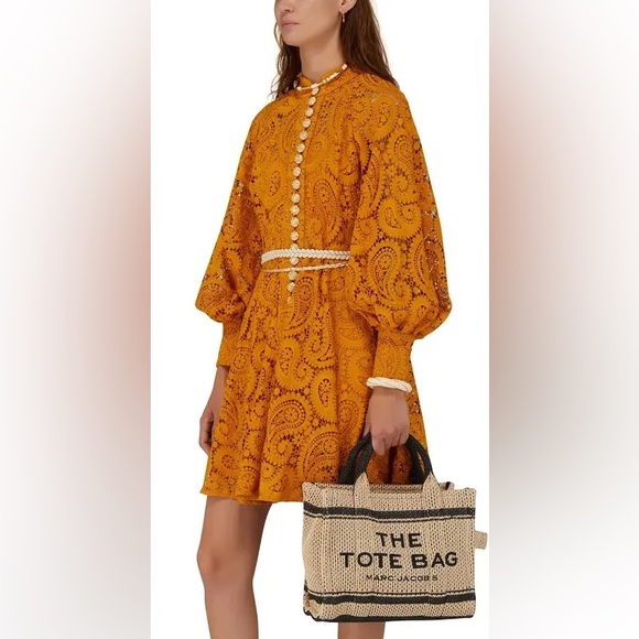 ZIMMERMANN Anneke Lace Mini Dress in Saffron Size 00 / 0P NWOT
